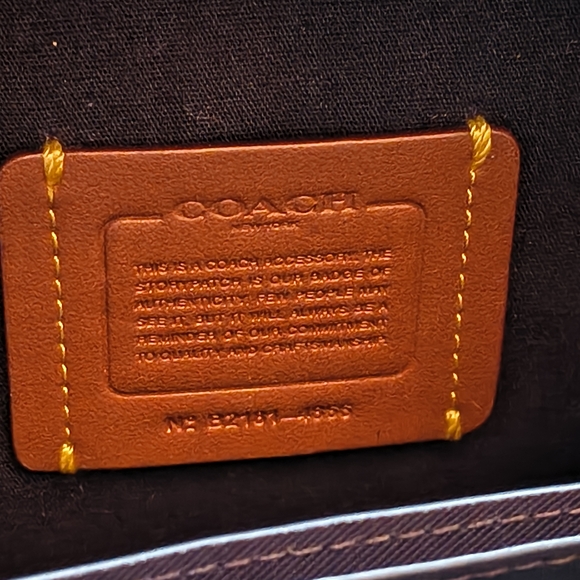 Coach Blue Signature Alli Crossbody Chain Bag - Picture 2 of 10